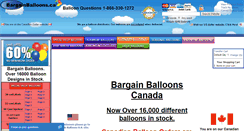 Desktop Screenshot of bargainballoons.ca